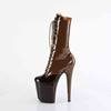 Pleaser - FLAMINGO1054DC Platform Boots, Pole dance shoes - Brown Product image